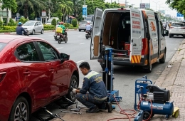 Vá vỏ lưu động ô tô Nguyễn Đức – Hỗ trợ nhanh chóng khi xe gặp sự cố